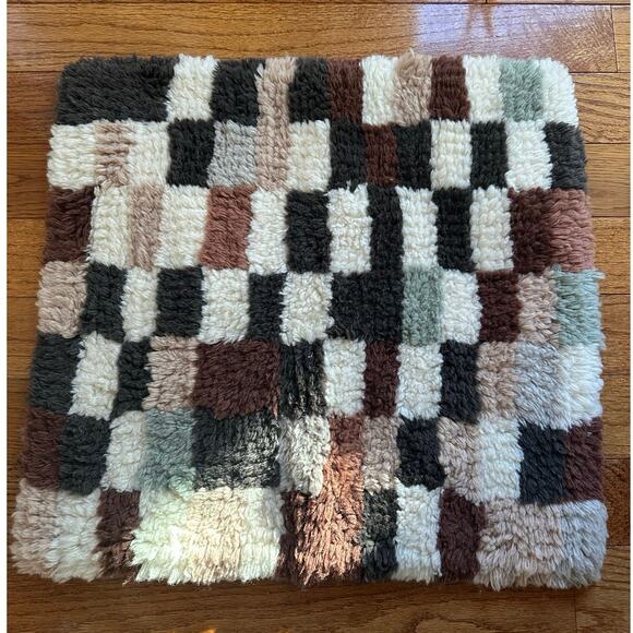 Moroccan Pillow Cushion Cover checkered euro Throw Pillow Case bohemian 21” - Picture 4 of 13